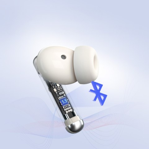 Słuchawki Sounfii R4 bezprzewodowe Bluetooth 5.3 ENC - białe Tronsmart