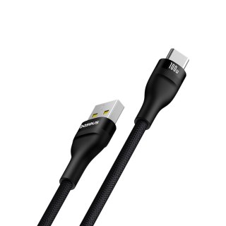 Kabel przewód Flash 2 USB-A - USB-C 100W 2m - czarny BASEUS