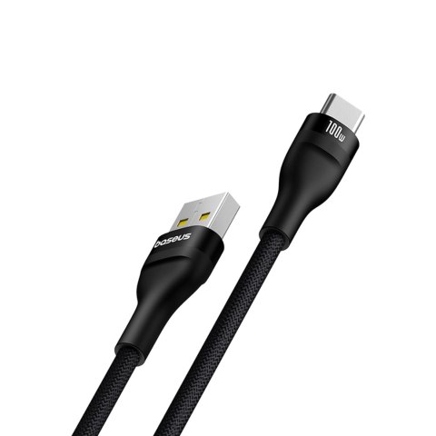 Kabel przewód Flash 2 USB-A - USB-C 100W 2m - czarny BASEUS