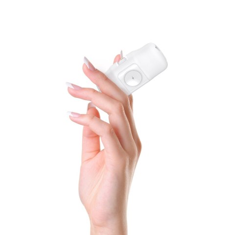 Mini powerbank 5000mAh 15W iPhone Lightning i ładowarką do Apple Watch - biały WOZINSKY