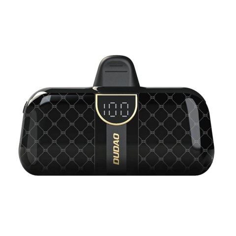 Mini powerbank 5000mAh do telefonu 2x USB-C - czarny DUDAO