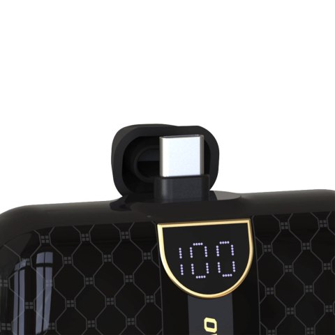 Mini powerbank 5000mAh do telefonu 2x USB-C - czarny DUDAO