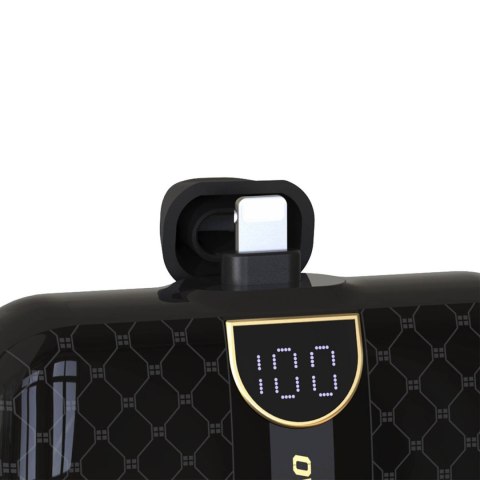 Mini powerbank 5000mAh do telefonu iPhone Lightning i USB-C - czarny DUDAO