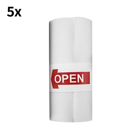 Papier rolki do drukarki termicznej z aparatem HURC10 57mmx5m ZESTAW 5szt. - białe HURTEL