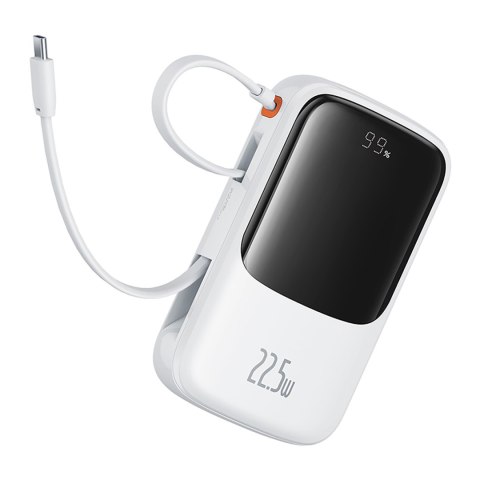 Power bank 10000mAh Qpow Pro+ 22.5W USB-C - biały BASEUS