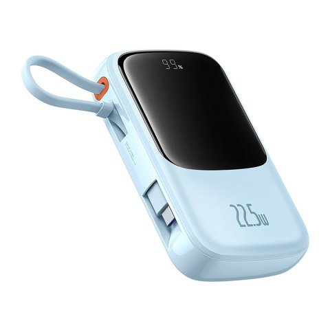 Power bank 10000mAh Qpow Pro+ 22.5W USB-C - niebieski BASEUS
