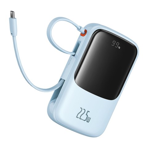 Power bank 10000mAh Qpow Pro+ 22.5W USB-C - niebieski BASEUS
