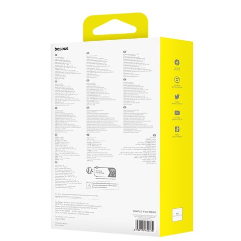 Power bank 10000mAh Qpow Pro+ 22.5W USB-C - niebieski BASEUS