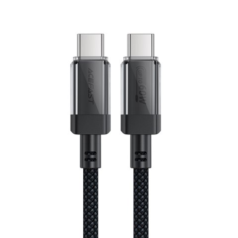 Kabel przewód USB-C z nylonowym oplotem PD 60W 480Mb/s - czarny ACEFAST