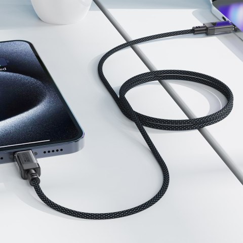 Kabel przewód USB-C z nylonowym oplotem PD 60W 480Mb/s - czarny ACEFAST