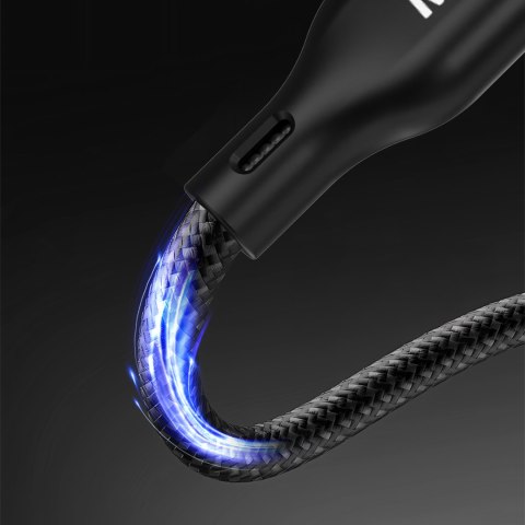 2w1 Kabel przewód z ładowarką do Apple Watch + wtyczka USB-C PD 60W - czarna DUDAO