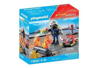 Action Heroes 71826 Strażak z pompą wodną Playmobil