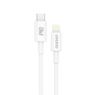 Kabel przewód L6X USB-C - iPhone Lightning PD 20W 1m - biały DUDAO
