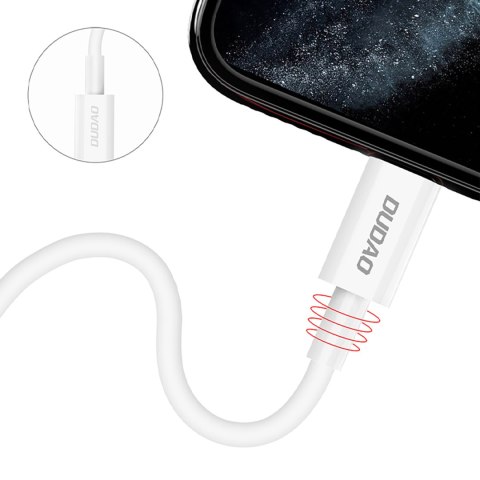 Kabel przewód L6X USB-C - iPhone Lightning PD 20W 1m - biały DUDAO