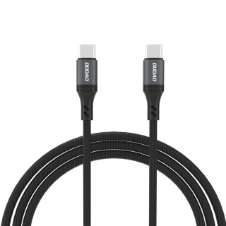 Kabel przewód z oplotem L3CC USB-C - USB-C 60W 1.2m - czarny DUDAO