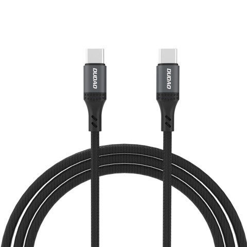 Kabel przewód z oplotem L3CC USB-C - USB-C 60W 1.2m - czarny DUDAO