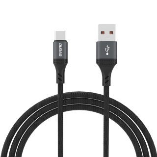 Kabel przewód z oplotem L3ST USB-A - USB-C 5A 1.2m - czarny DUDAO