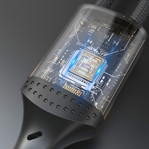 Kabel przewód z oplotem L3ST USB-A - USB-C 5A 1.2m - czarny DUDAO