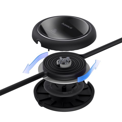 Kabel przewód zwijany Free2Pull USB-C - iPhone Lightning 20W 1m - czarny BASEUS