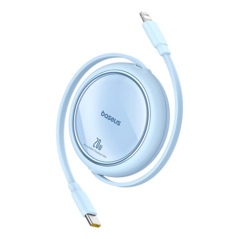 Kabel przewód zwijany Free2Pull USB-C - iPhone Lightning 20W 1m - niebieski BASEUS