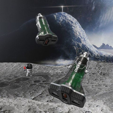 Ładowarka samochodowa R78 78W USB-C PD / 2xUSB-A QC - czarna DUDAO