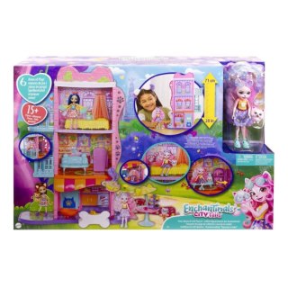 Lalka Enchantimals Miejski domek z kawiarenka Zestaw HHC18 Mattel