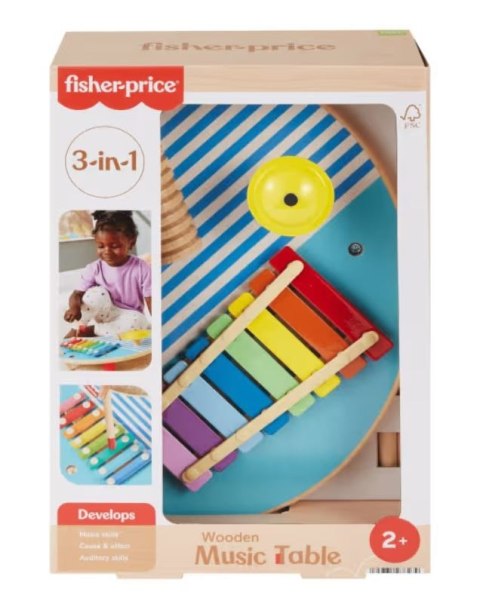 Muzyczny stoliczek drewniany Fisher Price