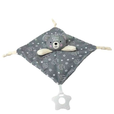 Przytulanka Miluś Miś szary 25x25 cm TULILO