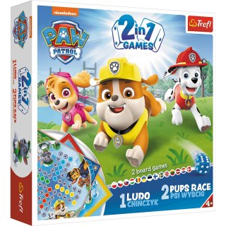 01896 GRA 2w1 Chińczyk - Psi wyścig Paw Patrol 1896 Trefl Gry