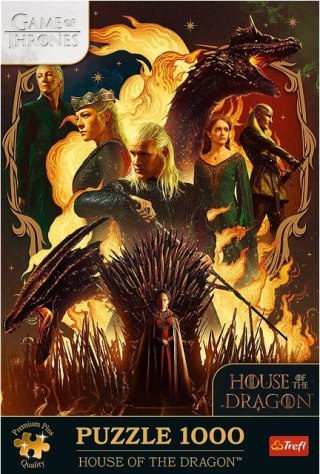 Puzzle 1000 elementów Ród Smoka Gra o tron Trefl