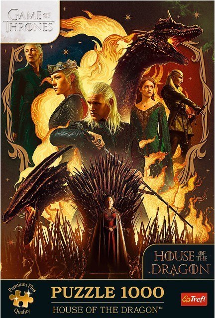 Puzzle 1000 elementów Ród Smoka Gra o tron Trefl