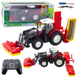 Traktor Rolniczy Z Kosiarkami Do Trawy Zdalnie Sterowany RC 2.4G LEAN Toys