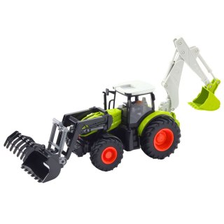 Traktor Rolniczy Z Obrotową Łyżką i Koparką 2w1 Zdalnie Sterowany 2.4G LEAN Toys