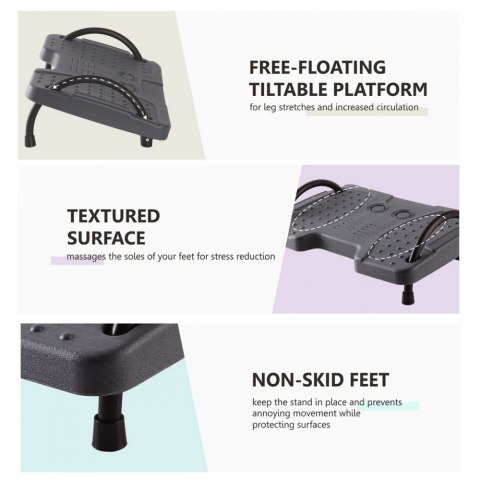 Podnóżek ergonomiczny regulowany kat Ergo Office ER-412 Maclean