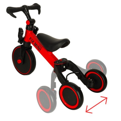 Rowerek biegowy Trike Fix Mini rower wielofunkcyjny 3w1 czerwony Kik Sp. z o. o. Sp. k.
