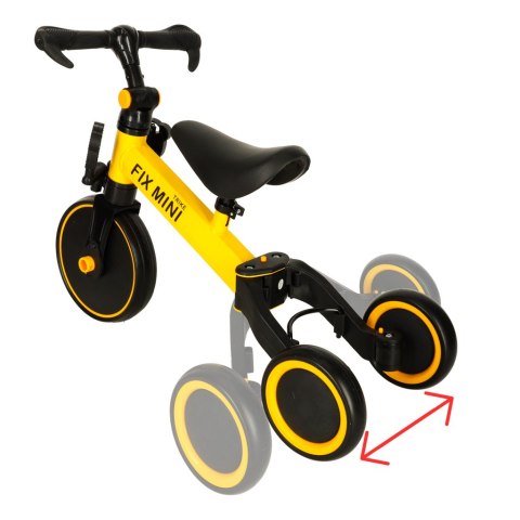 Rowerek biegowy Trike Fix Mini rower wielofunkcyjny 3w1 żółty Kik Sp. z o. o. Sp. k.