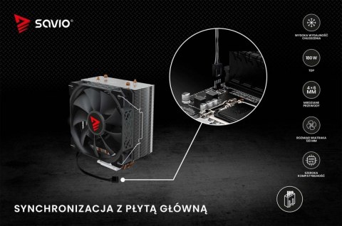 Chłodzenie procesora CPU Vortex X2 Savio
