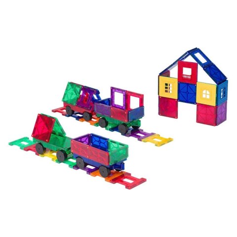 Klocki magnetyczne 3D pociąg Playmags 153 zestaw 50 elementów Playmags Klocki magnetyczne 3D pociąg Playmags 153 zestaw 50 elementów Playmags