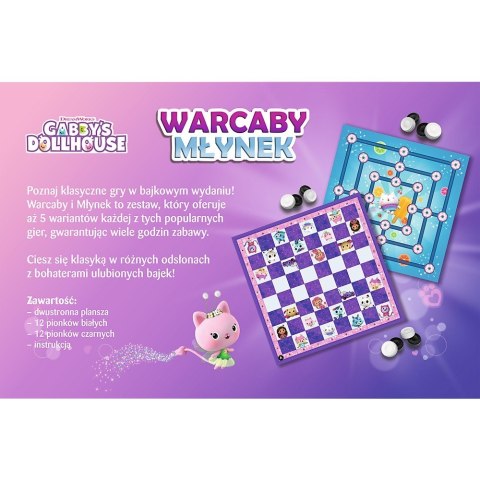 Gra Warcaby i Młynek Gabi Gabby Dollhouse Trefl