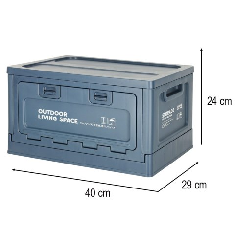 Organizer do bagażnika samochodowy pudełko skrzynka składana 25l granatowa Kik Sp. z o. o. Sp. k.