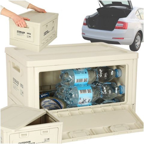 Organizer do bagażnika samochodowy pudełko skrzynka składana 25l szara Kik Sp. z o. o. Sp. k.