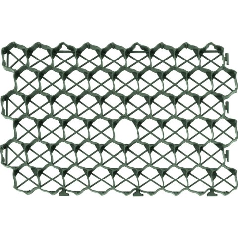 Kratka trawnikowa parkingowa modułowa 60 x 40 x 3 cm 5 szt. zielona Hillvert