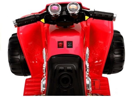 Quad na Akumulator Duże Koła Czerwony LEAN CARS