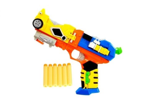 Pistolet na Strzałki Piankowe Robot 2w1 Maska 6 Strzałek LEAN Toys