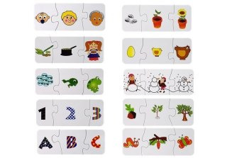 Puzzle Edukacyjne Układanka Nauka 10 Połączeń LEAN TOYS