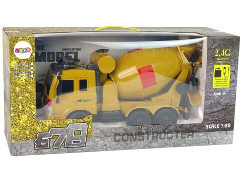 Betoniarka Zdalnie Sterowana 2,4G Obrotowa Gruszka 1:20 Akcesoria LEAN Toys Betoniarka Zdalnie Sterowana 2,4G Obrotowa Gruszka 1:20 Akcesoria LEAN Toys