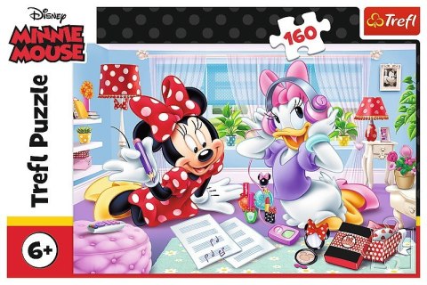 Puzzle 160 elementów - Disney Minnie, Dzień z przyjaciółmi Trefl