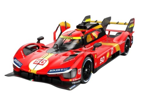 Auto R/C 1:24 Zdalnie Sterowane Sportowe Ferrari 499P Czerwone Rastar