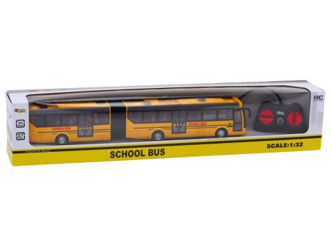 Autobus Szkolny Bus Zdalnie Sterowany Przegubowy RC 1:32 Żółty LEAN Toys Autobus Szkolny Bus Zdalnie Sterowany Przegubowy RC 1:32 Żółty LEAN Toys