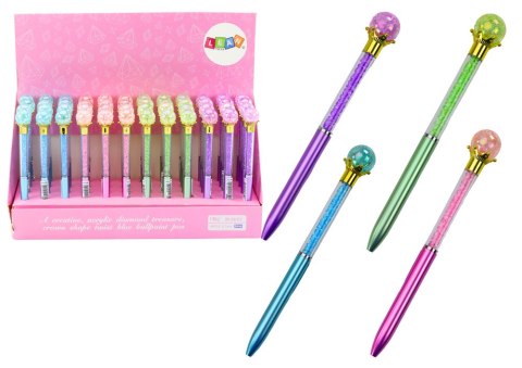 Długopis Z Diamentową Kulą Diamenciki Niebieski Wkład 0.7mm Mix LEAN TOYS Długopis Z Diamentową Kulą Diamenciki Niebieski Wkład 0.7mm Mix LEAN TOYS